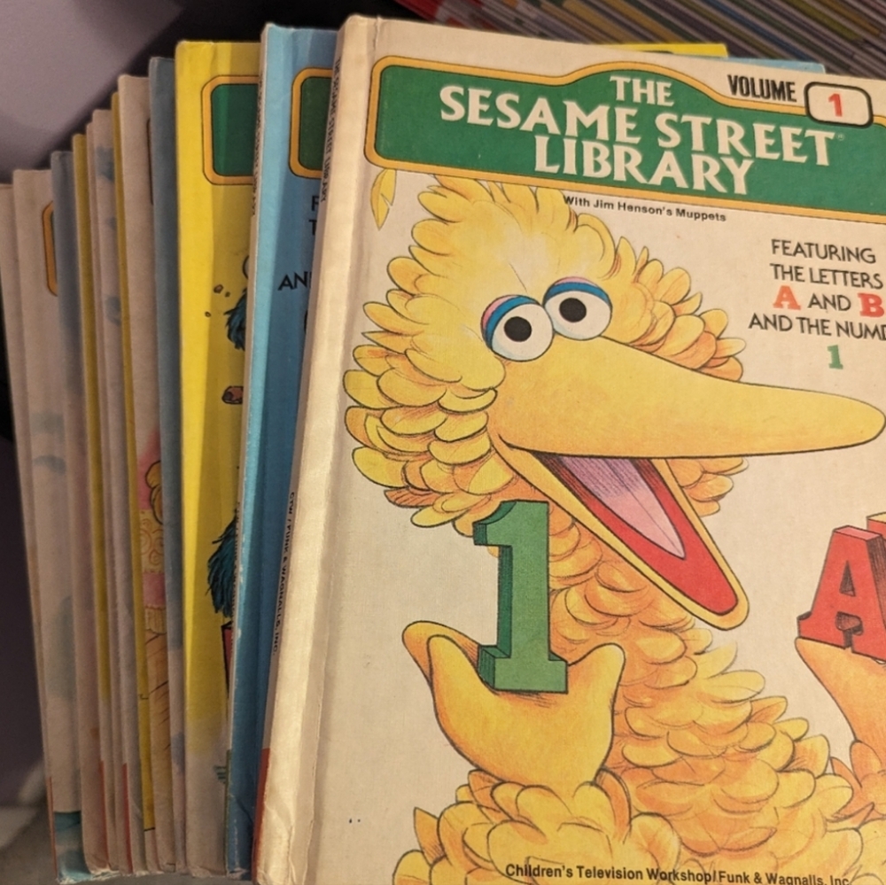 Vintage Sesame Street Books (Total of 25 books)